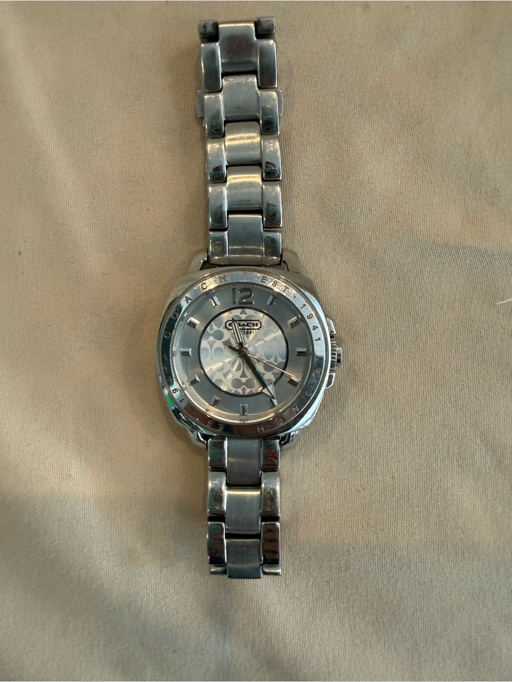 Coach Silver-Tone Women's Bracelet Watch - Picture 1 of 3
